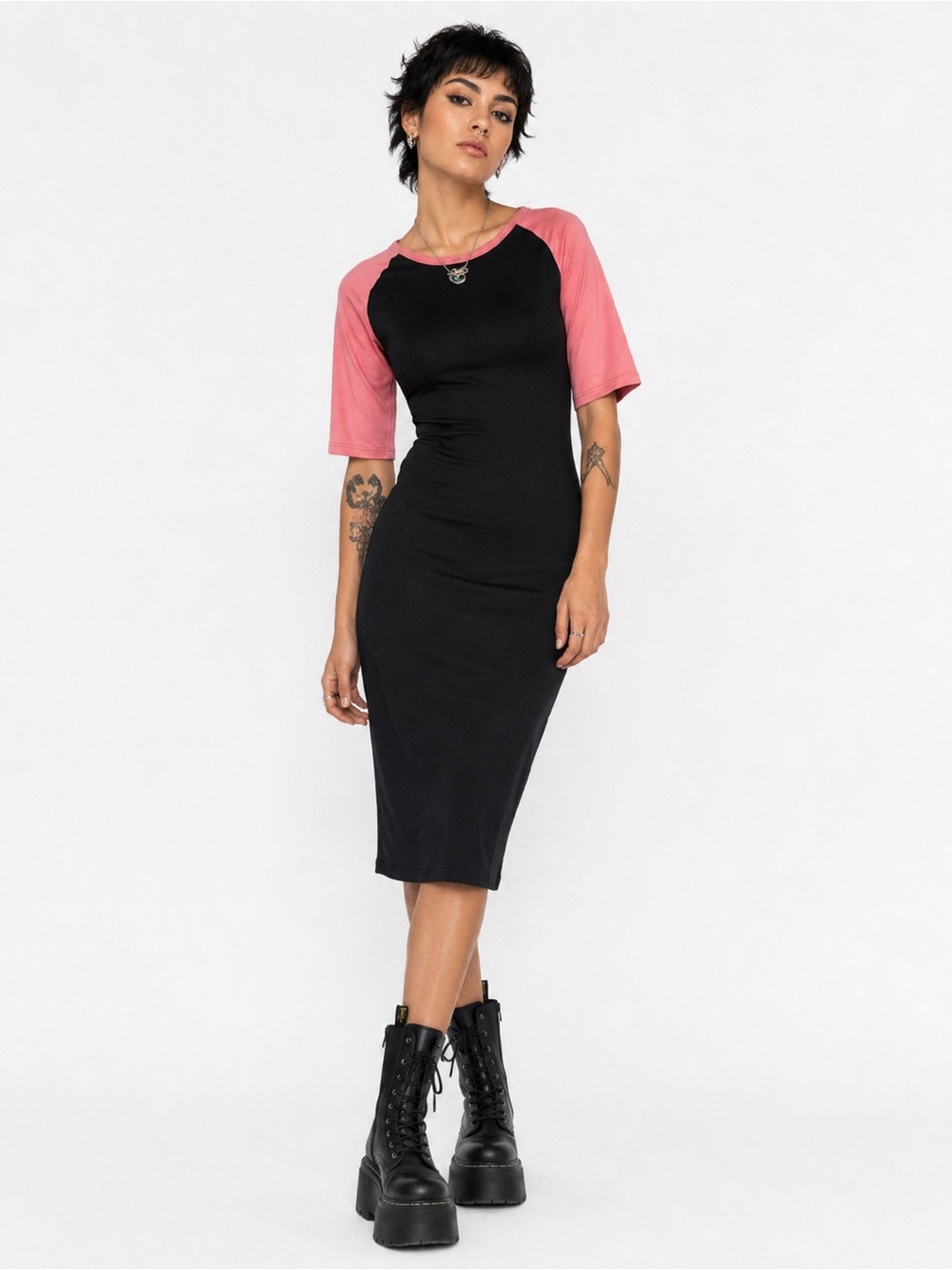 LulaRoe Raglan Sleeve Bodycon Dress